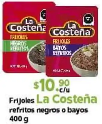 Arteli Frijoles La Costeña Refritos Negros o Bayos 400g oferta