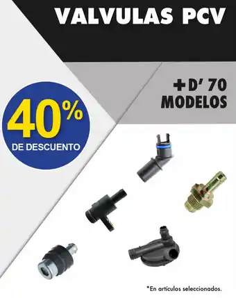 Valvulas PCV + D'70 Modelos