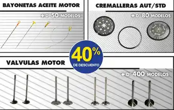 Refaccionaria California Bayonetas Aceite Motor +D' 50 Modelos/ Cremalleras Aut/STD + D' 80 Modelos/ Valvulas Motor + D' 400 Modelos oferta