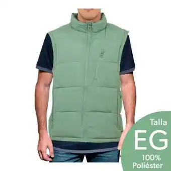 Sam's Club Chaleco capitonado para caballero modern amusement talla eg verde oferta