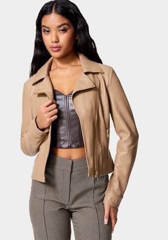 Bebe Vegan leather moto jacket oferta