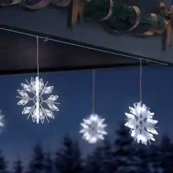 Copos de nieve 3d led blanco 3pzs