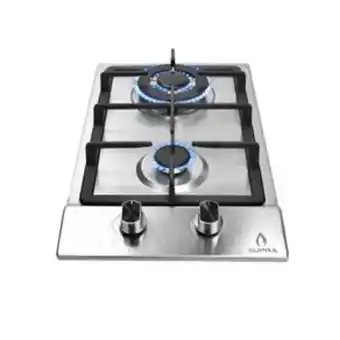 El Bodegón Parrilla empotrable 2 quemadores supra para gas l.p y gas natural domino steel oferta