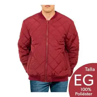 Sam's Club Chamarra bomber para caballero modern amusement talla eg vino oferta
