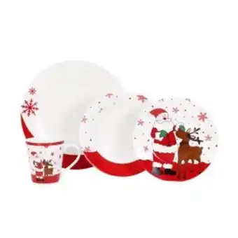 Vajilla de porcelana para 4 personas, 16 piezas