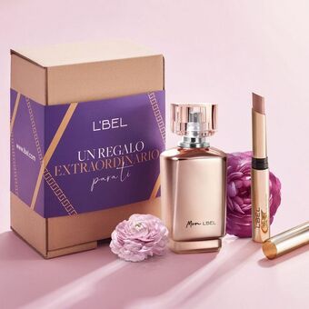 L'Bel Set mon l'bel perfume de mujer e infini labial ácido hialurónico oferta