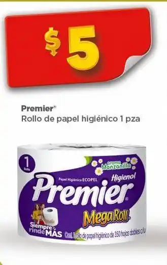 Bodega Aurrerá Rollo de papel higiénico premier 1 pza oferta