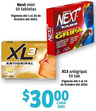 Soriana Híper Next Mini 10 Tabletas oferta