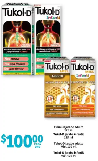 Soriana Híper Tukol-D Jarabe Adulto 125ml oferta
