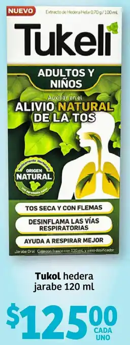 Soriana Híper Tukol Hedera Jarabe 120ml oferta