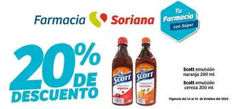 Soriana Híper Scott Emulsión Naranja 200ml oferta