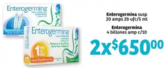 Enterogermina Susp 20 amps 2b ufc/5ml, Enterogermina 4 Billones amp c/10
