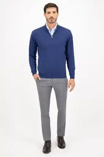 Suéter robert's color azul marino, regular fit