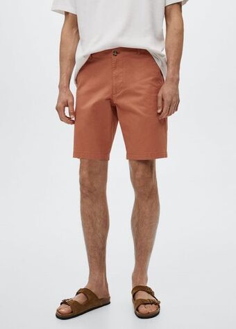 Mango Bermudas chino algodón oferta