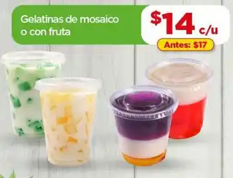 Gelatina de mosaico o con fruta