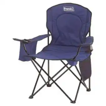 Silla plegable coleman con hielera y apoyabrazos azul 2000032008