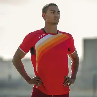 Joma Camiseta manga corta hombre elite v rojo oferta