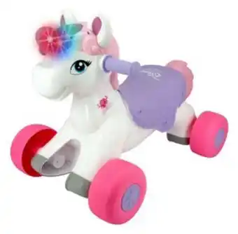 Julio Cepeda Jugueterías Montable de unicornio con luces y sonido oferta