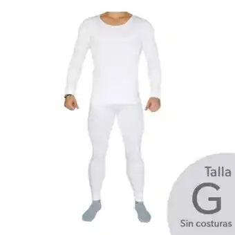 Sam's Club Conjunto térmico virtus para caballero talla g blanco oferta