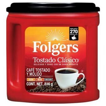 Sam's Club Café tostado y molido folgers clásico 816 g oferta