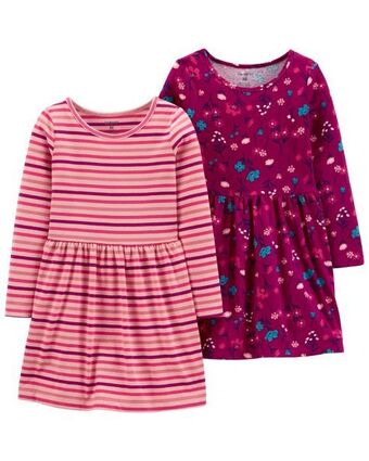 Carter's Paquete de 2 vestidos de jersey carter's oferta