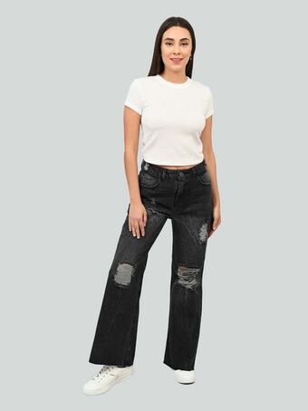 Cuidado con el Perro Jeans negro oferta