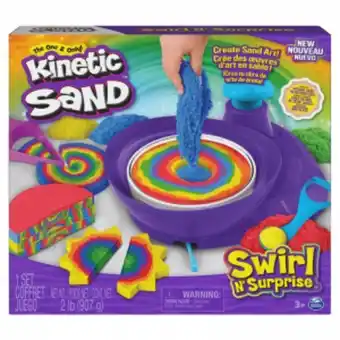 Arena mágica kinetic sand gira y sorpresa spin master