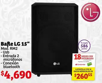 Soriana Híper Bafle LG 15" Mod. RM2 oferta