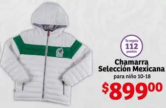 Chamarra Selección Mexicana para Niño 10-18