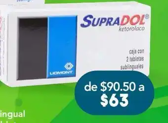 Farmacia San Pablo Supradol sublingual 2 tabletas caja oferta