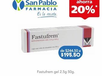 Farmacia San Pablo Fastufrem 50 g gel tubo oferta