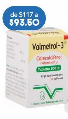 Farmacia San Pablo Valmetrol 3 50 tableta frasco oferta