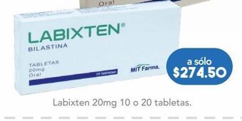 Labixten 10 tabletas caja