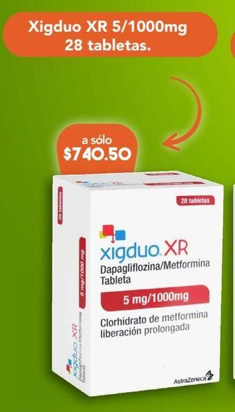 Farmacia San Pablo Xigduo xr 28 tableta caja oferta