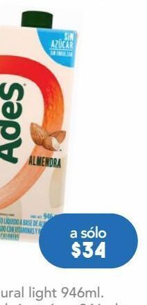 Farmacia San Pablo Ades alimento líquido a base de almendra 946 ml oferta