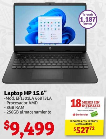 Soriana Híper HP Laptop 15,6" oferta