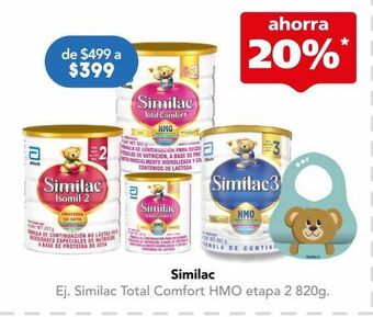 Farmacia San Pablo Similac total comfort etapa 2 fórmula infantil para niños de 1 a 3 años con hmo 820 g oferta