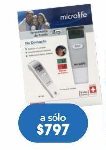 Farmacia San Pablo Microlife termómetro infrarojo de frente 1 pieza oferta