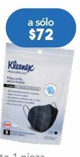 Farmacia San Pablo Kleenex mascarillas desechables negro triple capa 5 piezas oferta