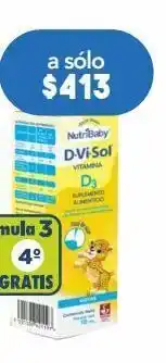 Farmacia San Pablo D-vi-sol suplemento alimenticio para niños aceite de coco, vitamina e y d3 en gotas 10 ml oferta