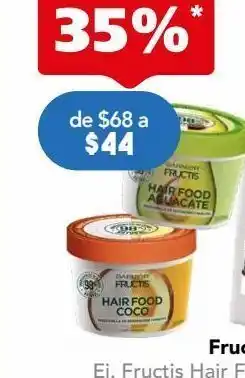 Garnier fructis hair food aguacate mascarilla nutrición para cabello seco 350 ml
