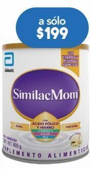 Farmacia San Pablo Similac mom ácido fólico, hierro, vitamina d, calcio y dha en polvo sabor vainilla 400 g oferta
