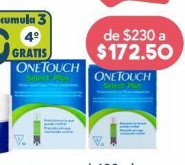 Farmacia San Pablo One touch select plus tiras reactivas 25 piezas oferta