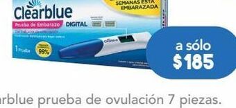 Farmacia San Pablo Clear blue prueba de embarazo con indicador 1 pieza oferta