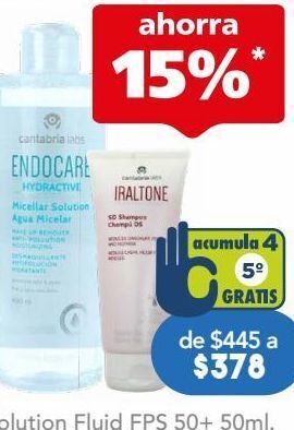 Farmacia San Pablo Iraltone ds shampoo para reducir la caspa y rojeces 200 ml oferta