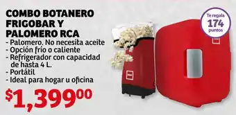 Soriana Híper Combo Botanero Frigobar y Palomero RCA oferta