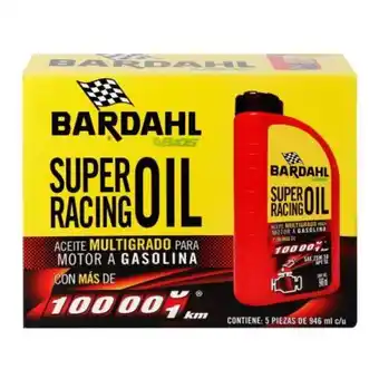 Sam's Club Aceite para auto bardahl alto kilometraje 25w50 5 pzas con 946 ml oferta