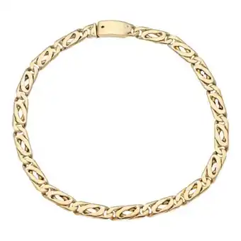 Nacional Monte de Piedad Pulsera eslabón nudo egipcio en oro amarillo 14 kilates. oferta