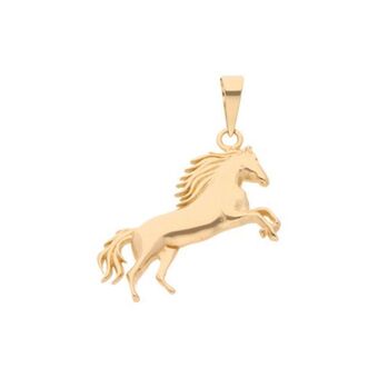 Nacional Monte de Piedad Dije diseño especial motivo caballo en oro amarillo 14 kilates. oferta