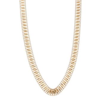 Nacional Monte de Piedad Gargantilla eslabón articulado en oro amarillo 14 kilates. oferta